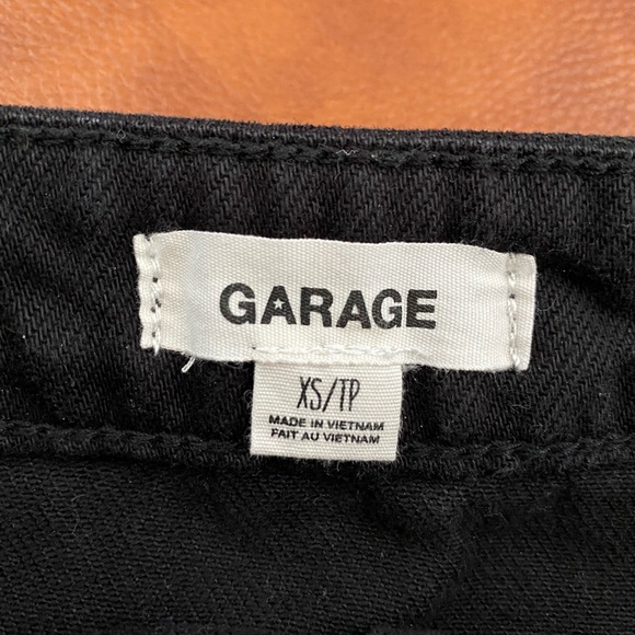 Button Front Skirt from Garage - Black - XS - Picture 4 of 6